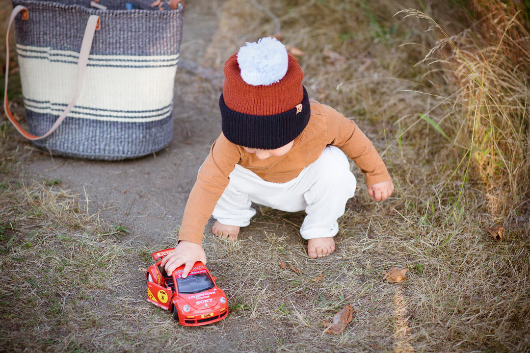 KIDS POM POM BEANIE